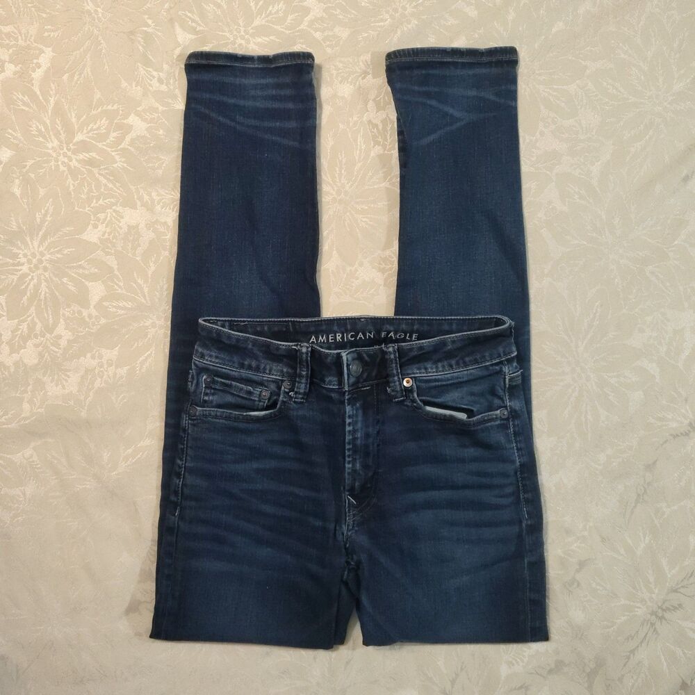 American Eagle Ne(x)t Level Flex Womens 28x32 Dark Wash High Waist Skinny Jeans